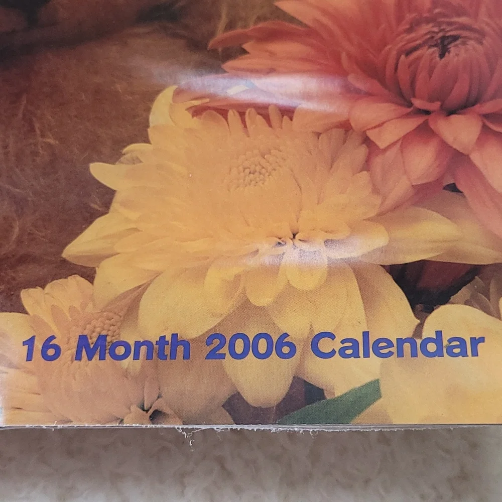 2006 Vintage calendar 16 month leap year publishing teddy bears original wrapper